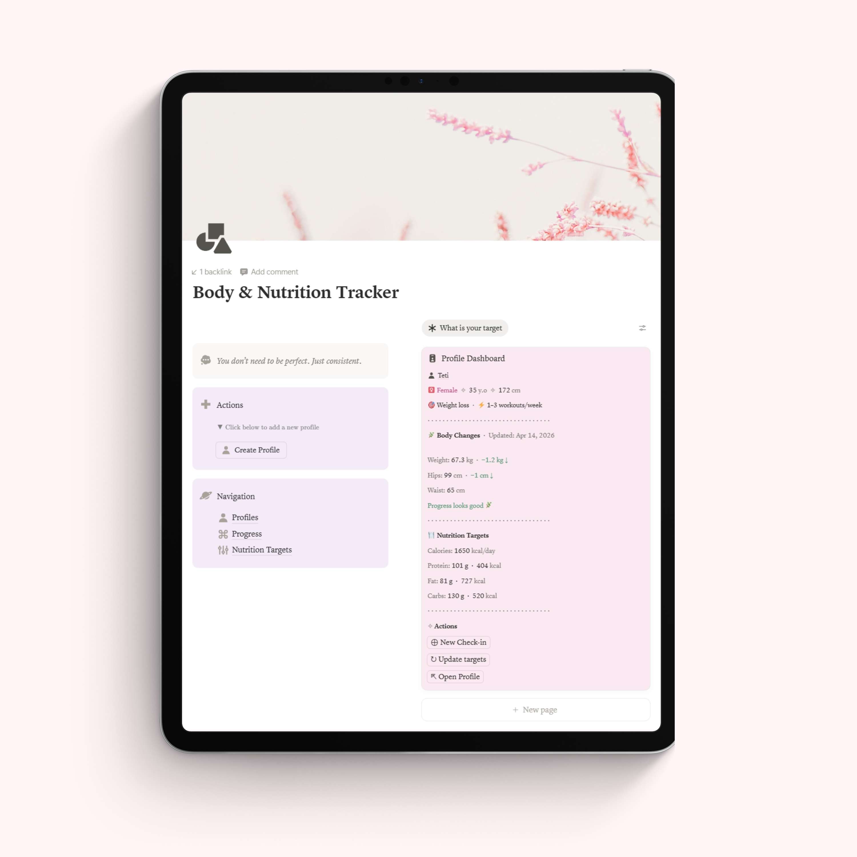 Body & Nutrition Tracker